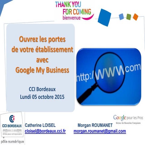 Ouvrez les portes de votre établissement avec Google my business 