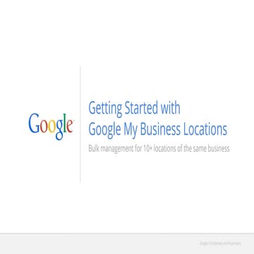 Google My Business - Location Extensions