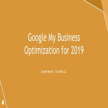 Google my business optimization for 2019