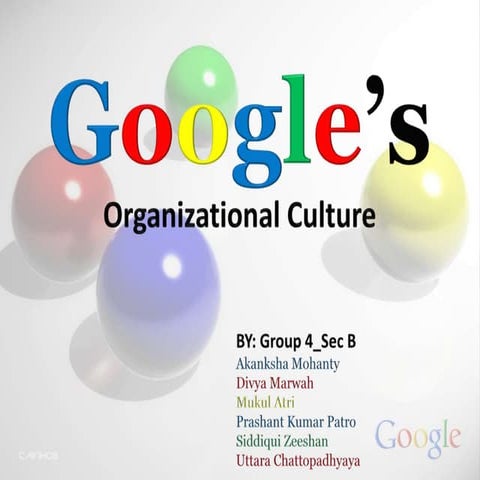 Google-Work Culture and Innovation