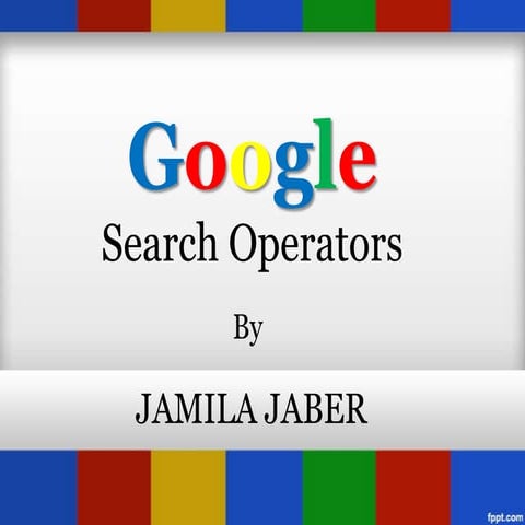 Google operators