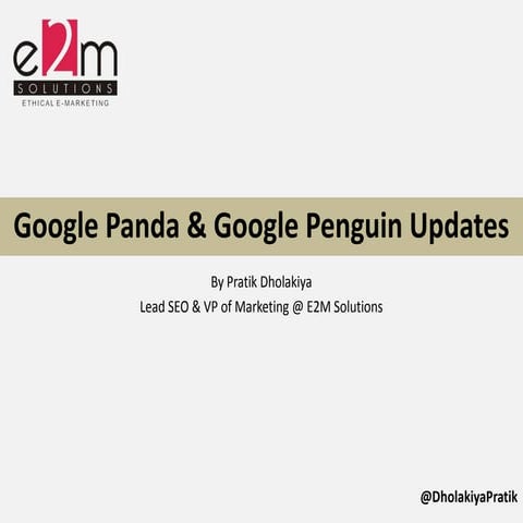Google Panda & Penguin Updates