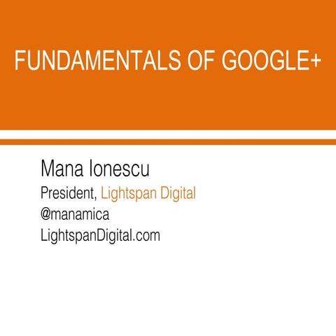 Setting Up your Google+ Account - Tips, Tricks and Hacks