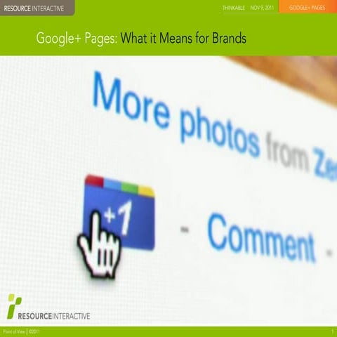 Google+ Pages: What It Means for Brands