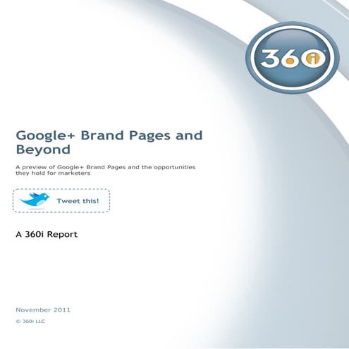 Google+ Brand Pages & Beyond