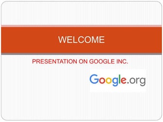 Google Powerpoint presentation 