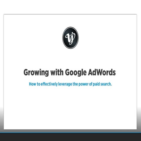 Google Adwords Presentation
