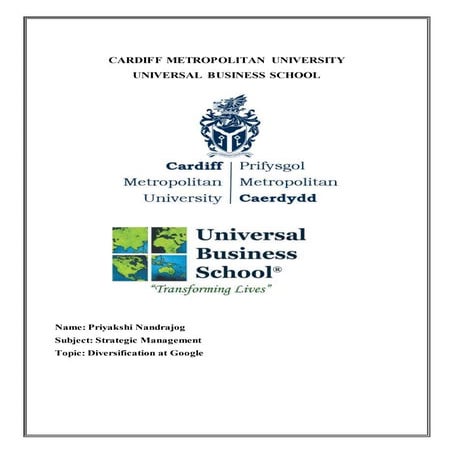 Google- Diversification