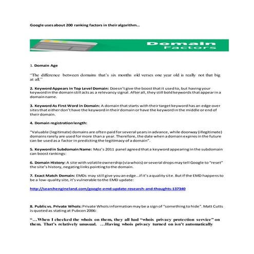 Google Ranking Factor - Search Engine Optmization - Keyword Analysis - Digita...