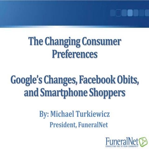 Google’s changes, facebook obits, and smartphone shoppers