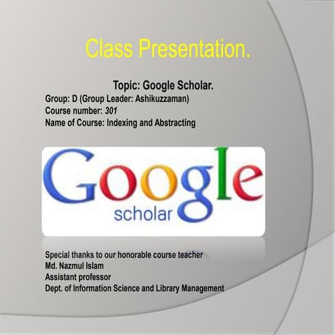 Google scholar