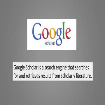 Google scholar