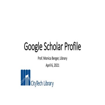 GOOGLE SCHOLAR PROFILES visual data 2