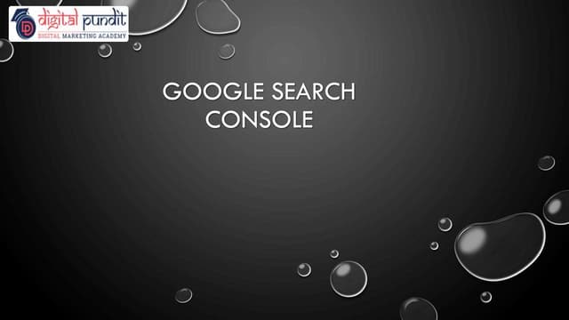 Google  Search Console