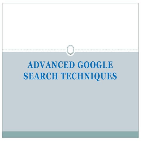 Googlesearchpresentation