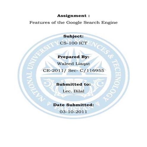 The Anatomy of GOOGLE Search Engine | PDF