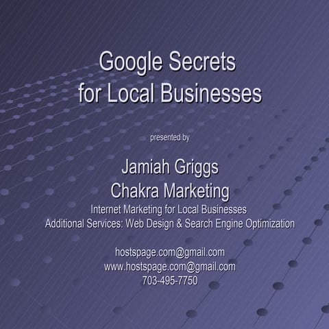 Google secrets workshop