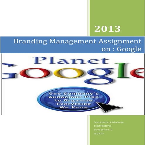 The Brand Google 