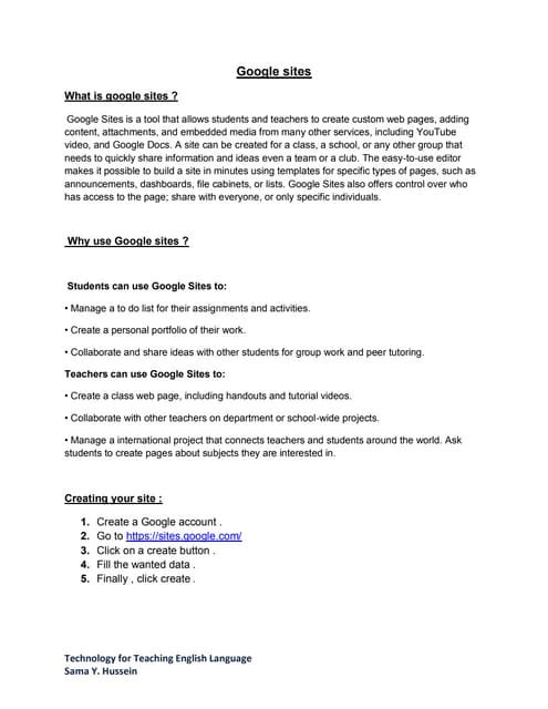 Google sites