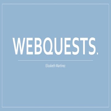 WebQuests + Formula