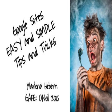 Easy Google Sites Tips and Tricks 