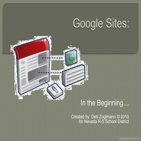 Google sites in the beginning