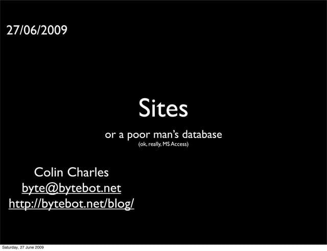Google  Sites  Lightning  Talk