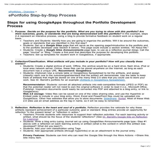 Google sitesstep by step