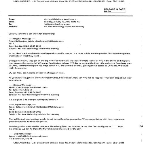 Hillary Clinton's email: Google sponsorship