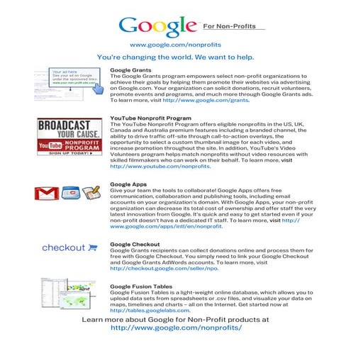 Google tools presentation | PDF