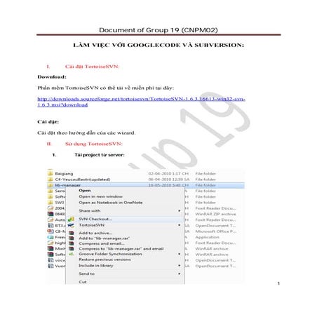 Google+và+tortoise svn