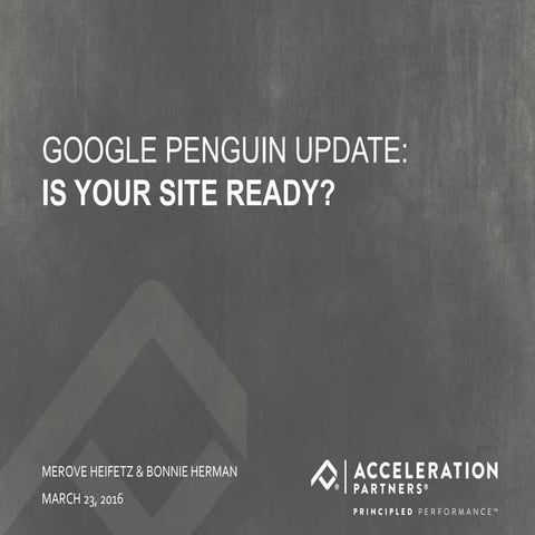 Google Penguin Update: Is Your Site Ready?