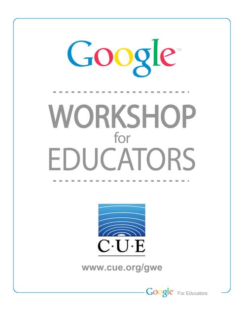 Google Workshop for Educators