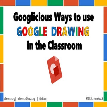 Googlicious Ways to use Google Drawing in the Classroom - Chromebook ...