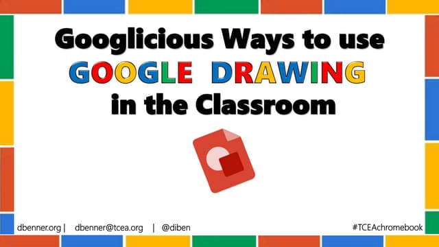 Googlicious Ways to use Google Drawing in the Classroom - Chromebook Academy 17