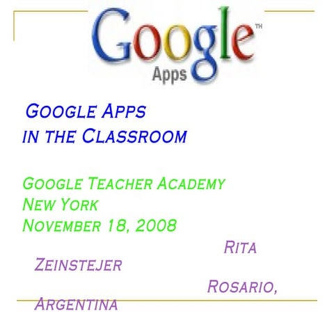 Google Apps in the Classroom