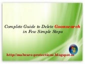 Delete Goonsearch : How to Delete G...