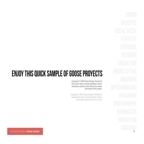 Goose Portfolio