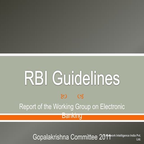 RBI Gopalakrishna Committee Report on IT