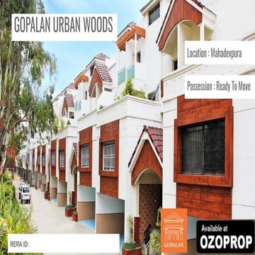 Gopalan Urban Woods - Mahadevapura, Bengaluru | PDF