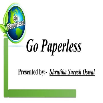 Go paperless