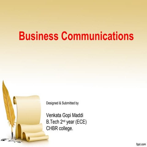 Business Communications | PPT