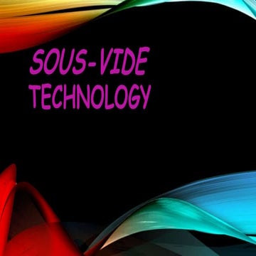 sous vide technology