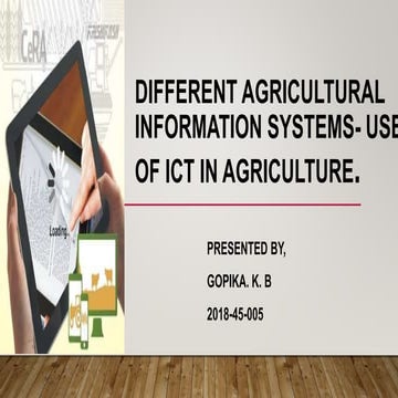 different agricultural sytems
