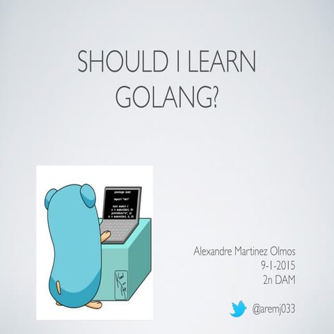 Initiation to GOLANG | PPT