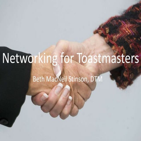 Networking for Toastmasters