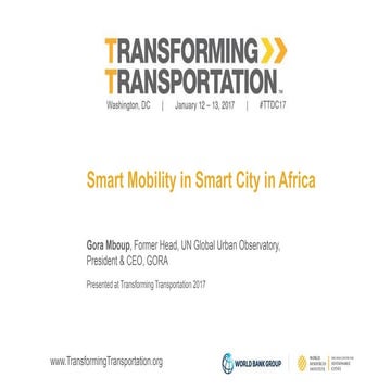 Smart Mobility in Smart City in Africa