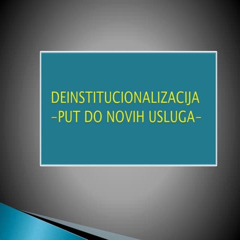 Deinstitucionalizacija