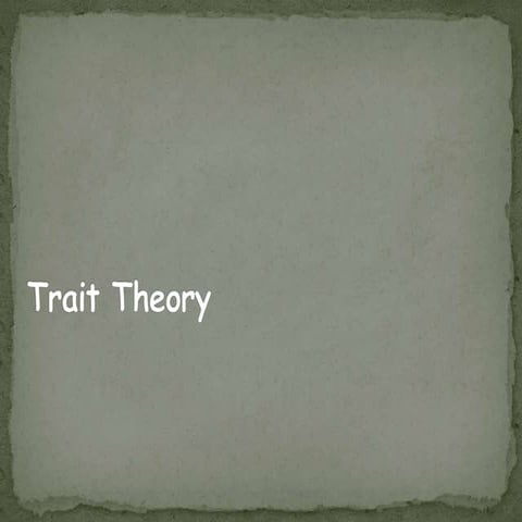 Gordon allport psychology of individual