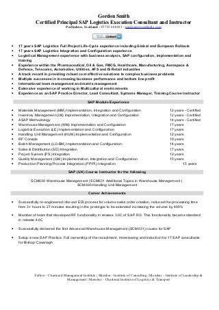 Resume sap srm germany